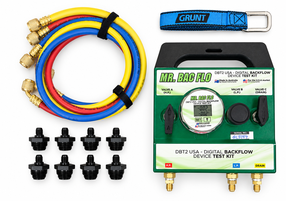 Mr. Bac Flo Digital 3 Valve Gauge Backflow Test Kit