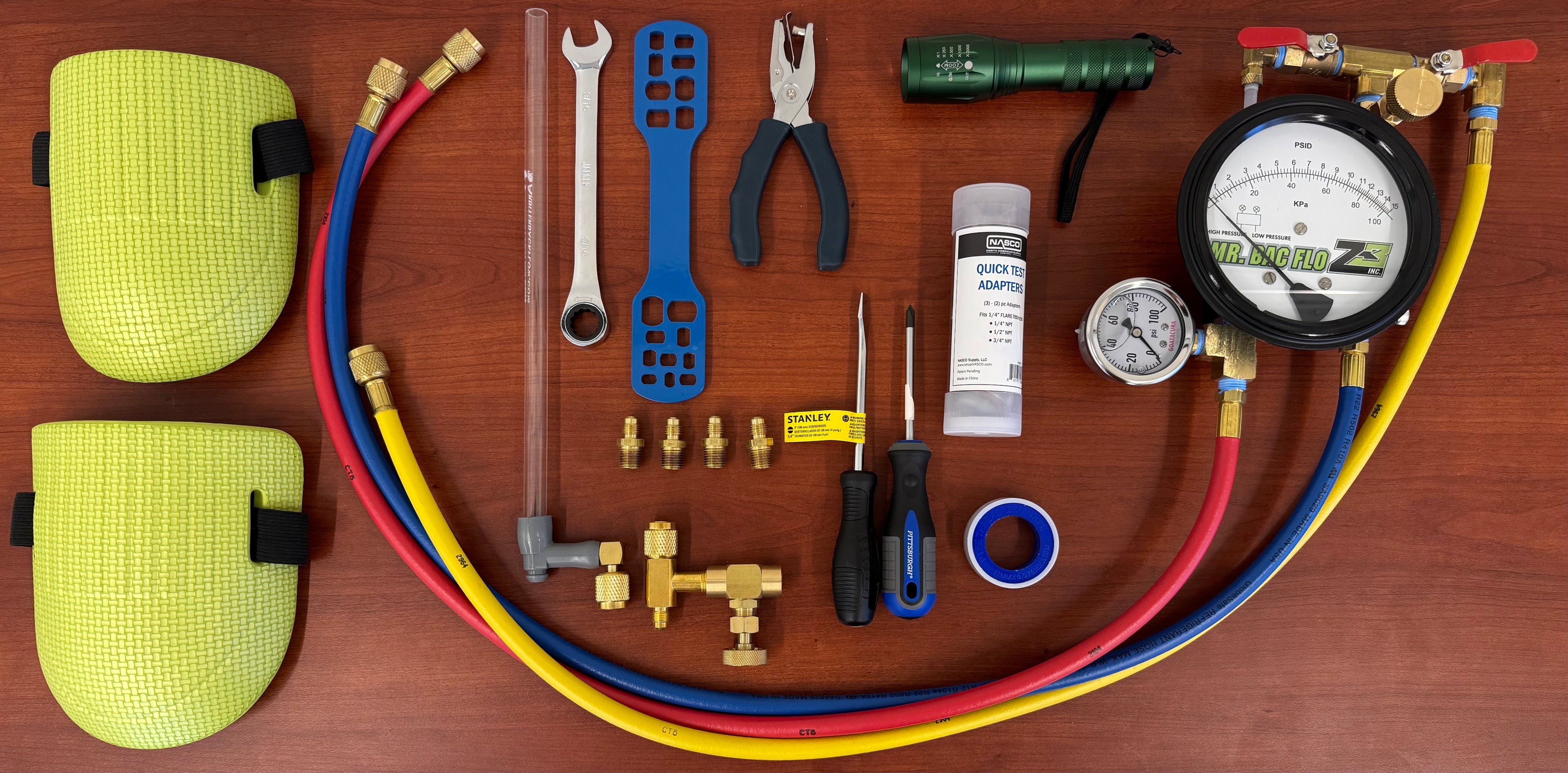 Mr. Bac Flo 3 Valve Differential Gauge Complete Test Kit