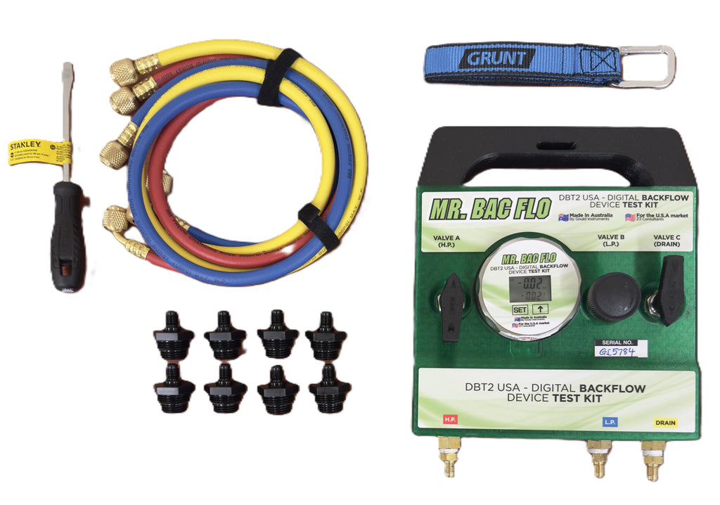Mr. Bac Flo Digital 3 Valve Gauge Backflow Test Kit