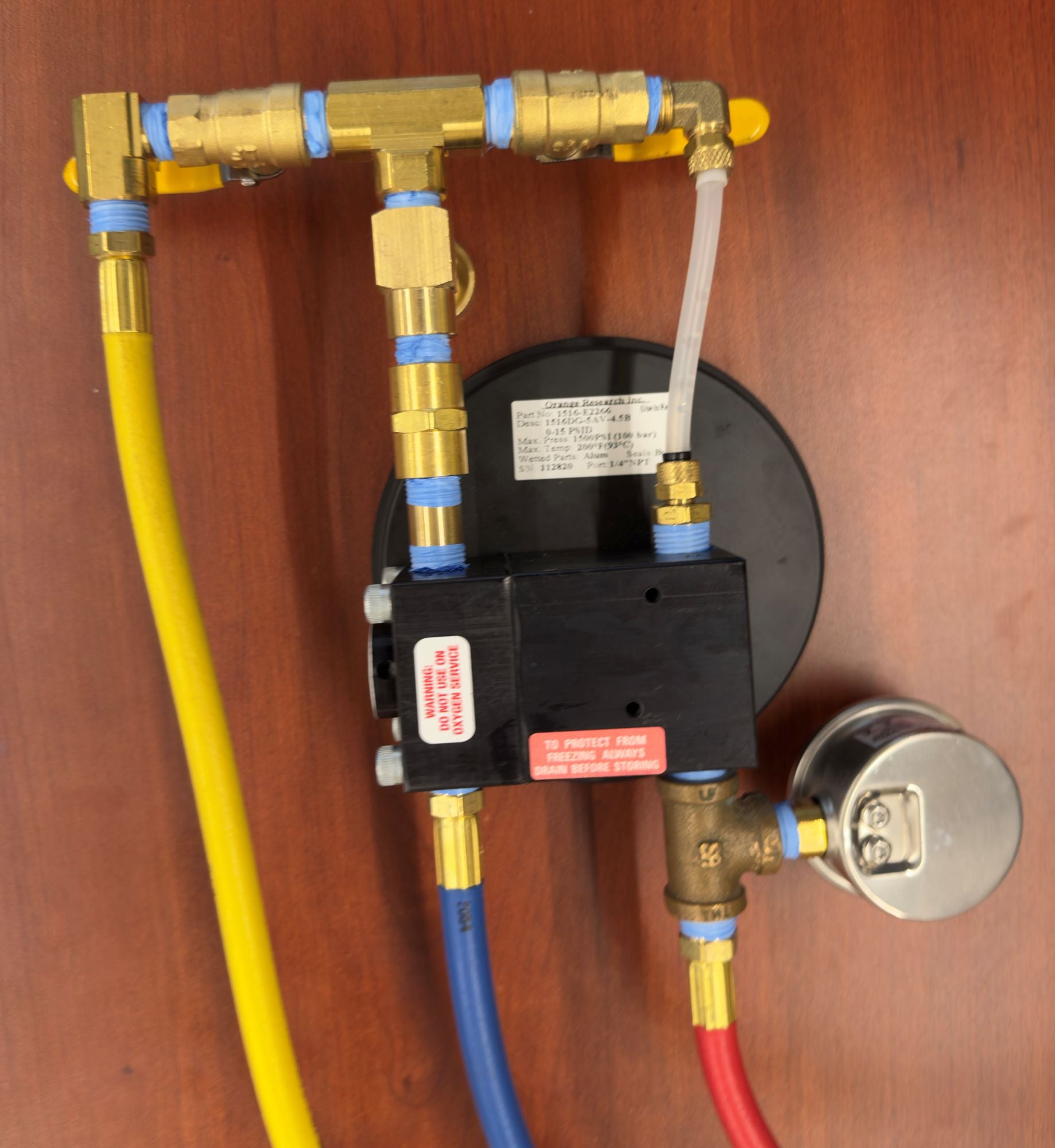 Ms. Bac Flo 3 Valve Gauge Test Kit