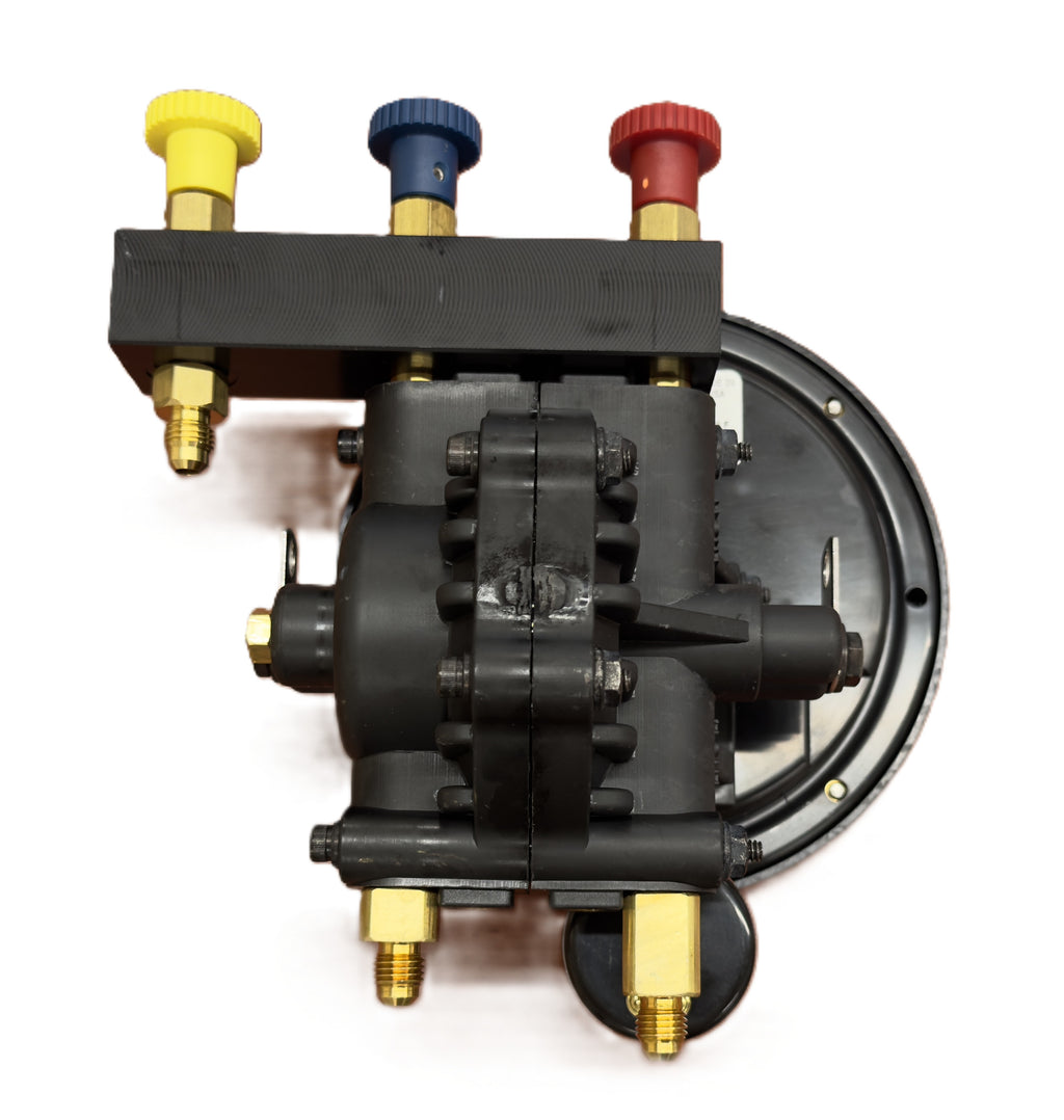 Ms. Bac Flo 3 Valve Gauge Backflow Test Kit with Fittings and Bushings