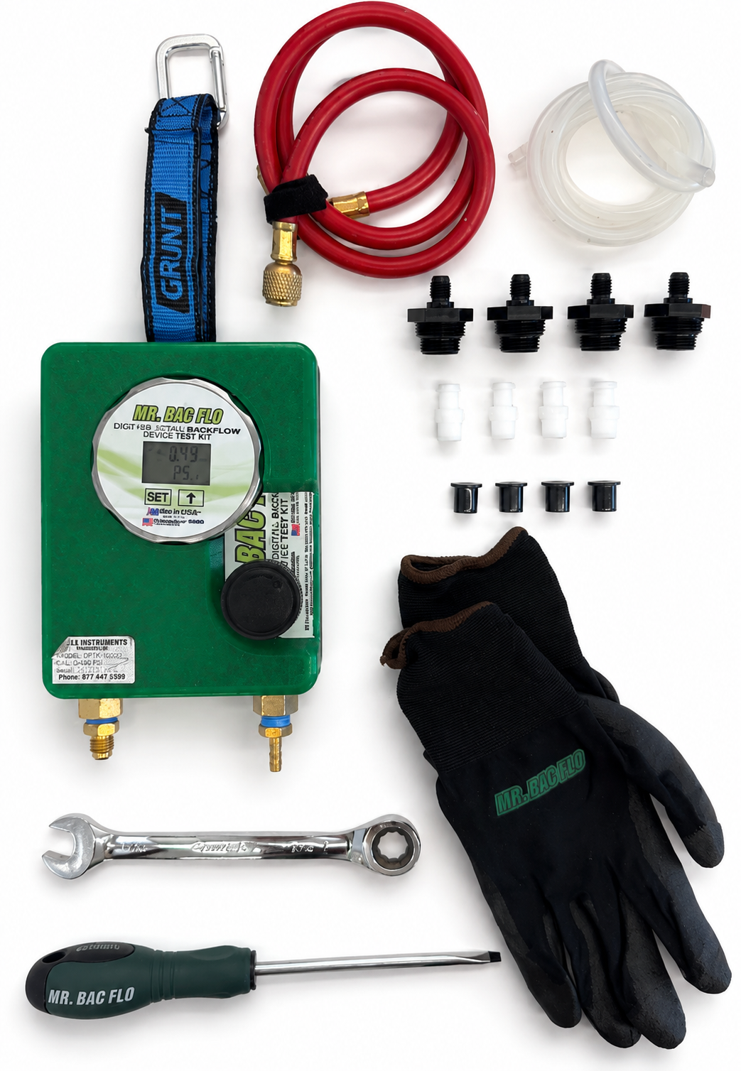 Mr. Bac Flo Single Valve Digital Gauge Backflow Prevention Test Kit