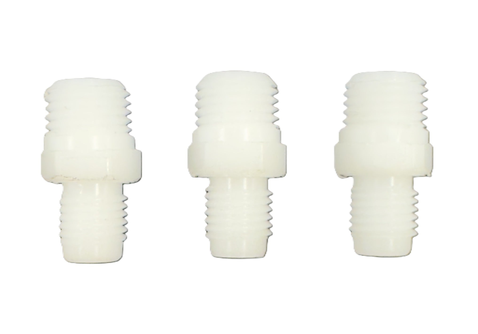 Mr. Bac Flo 1/4 Inch Nylon Backflow Prevention Test Flare Bushings Fittings, White