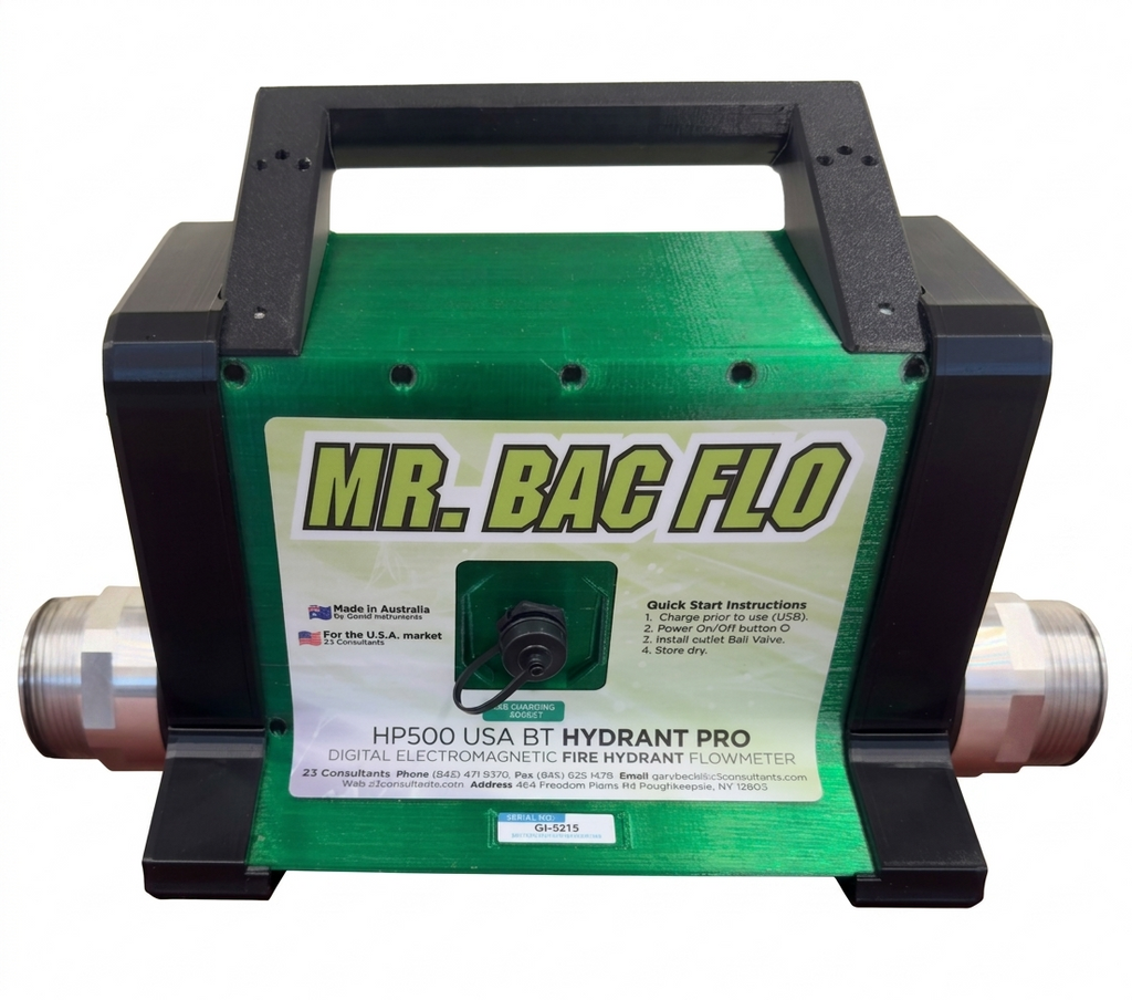 Mr. Bac Flo Hydrant Pro Digital Electromagnetic Fire Hydrant Flowmeter