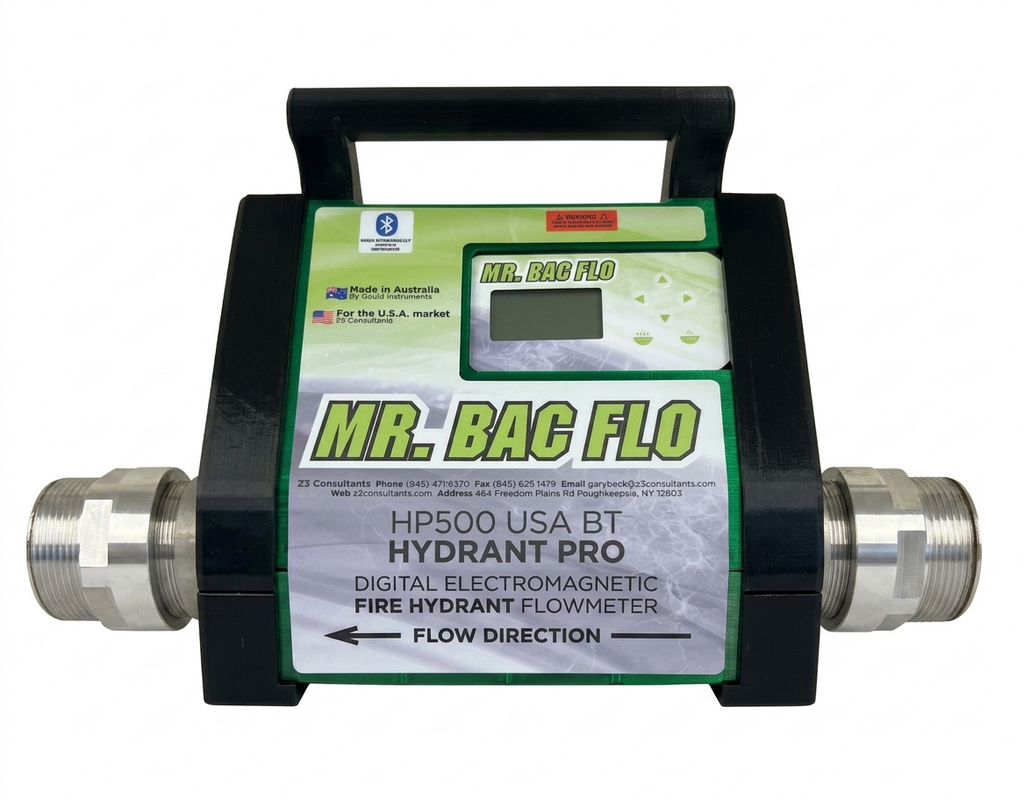 Mr. Bac Flo Hydrant Pro Digital Electromagnetic Fire Hydrant Flowmeter