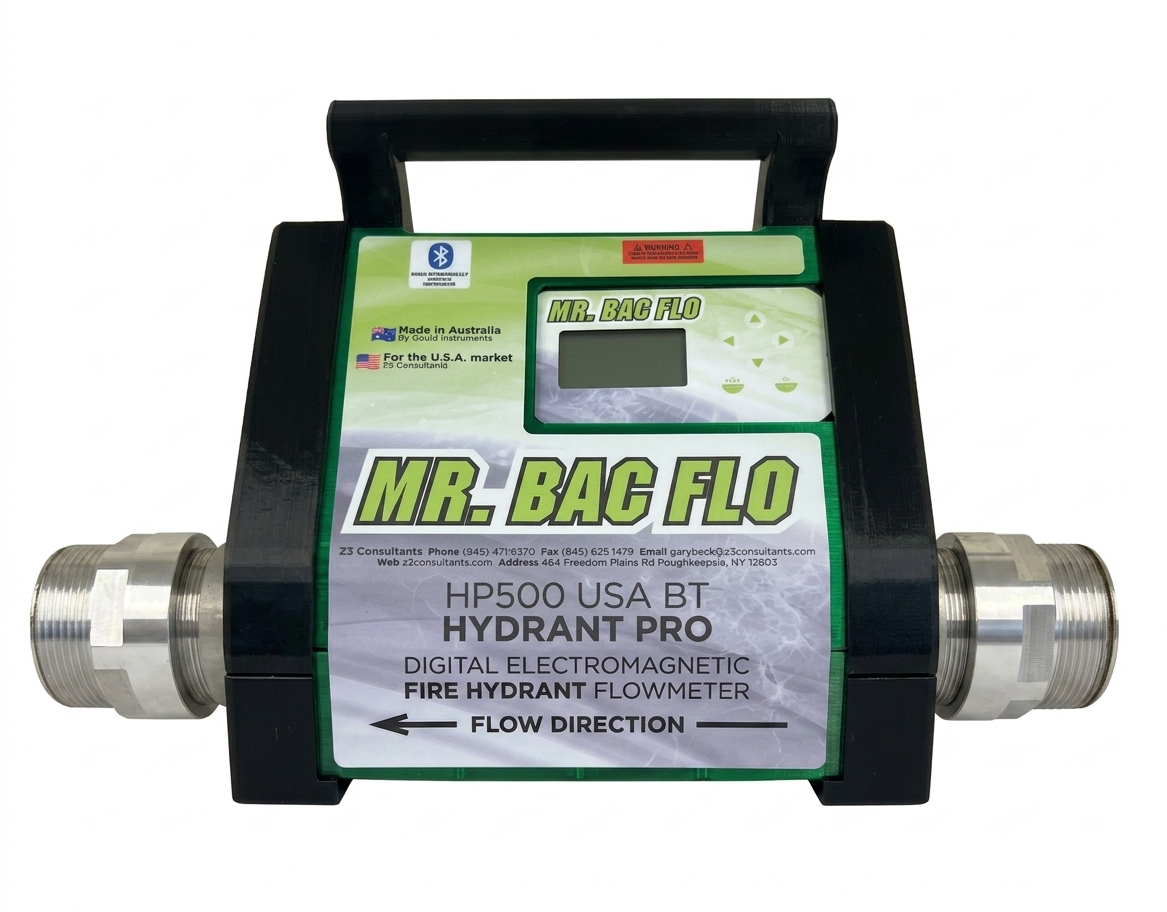 Mr. Bac Flo Hydrant Pro Digital Electromagnetic Fire Hydrant Flowmeter