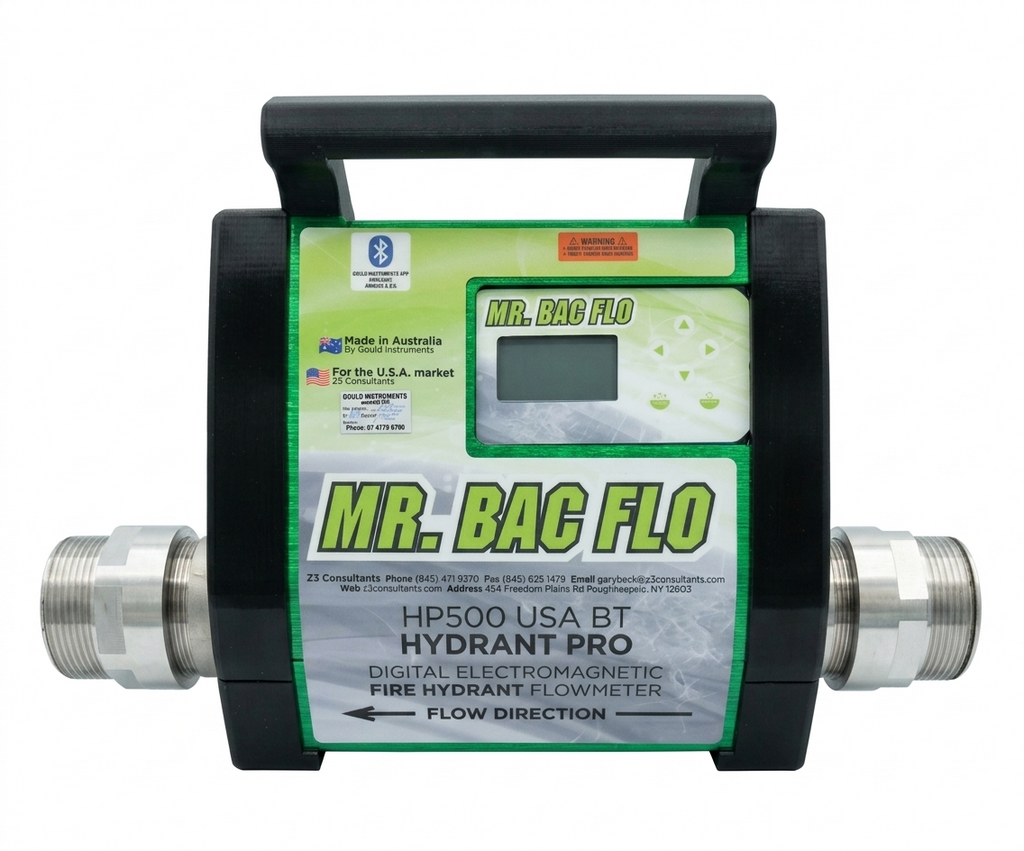 Mr. Bac Flo Hydrant Pro Digital Electromagnetic Fire Hydrant Flowmeter